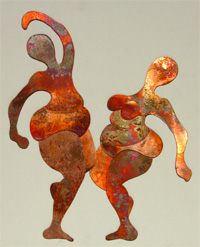 Chondres Dance | Kupfer | 30 x 40 cm